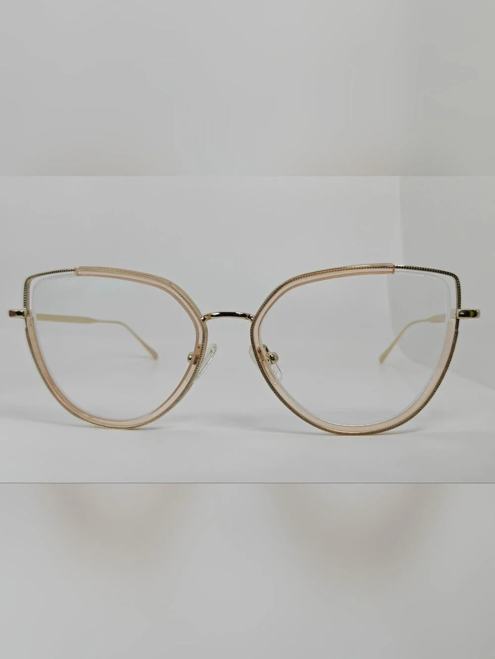 Koyo. Gold Rim Cat-Eye Glasses - Women's Fashion Accessory